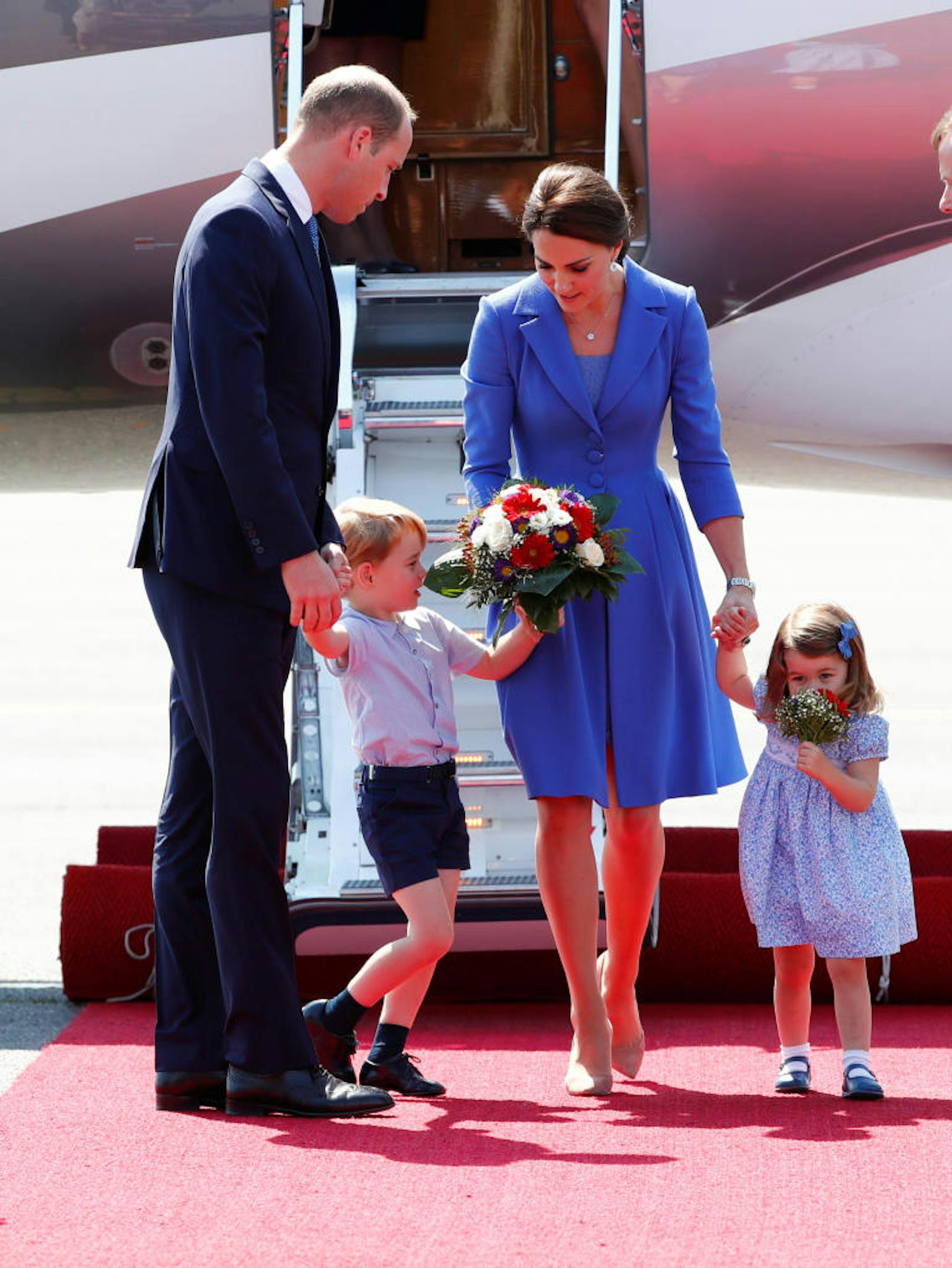Die Royals bei ihrer Ankunft in Berlin