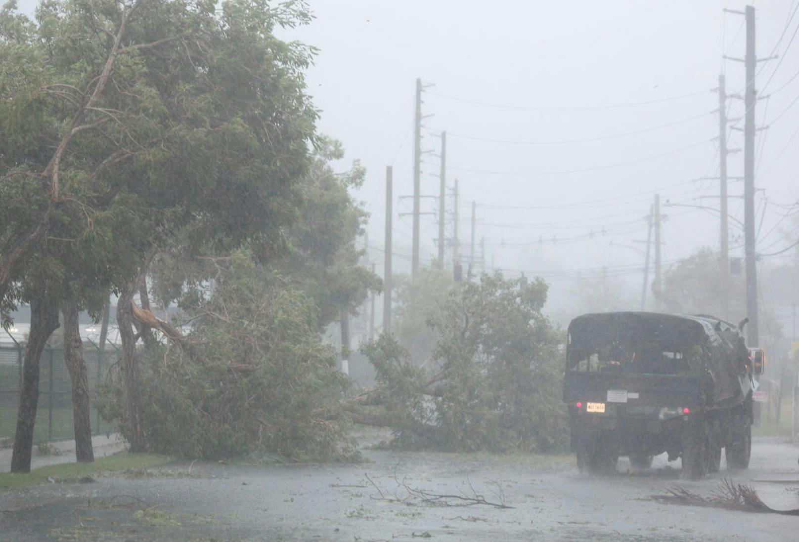 Hurrikan Irma traf mit voller Wucht auf Puerto Rico.