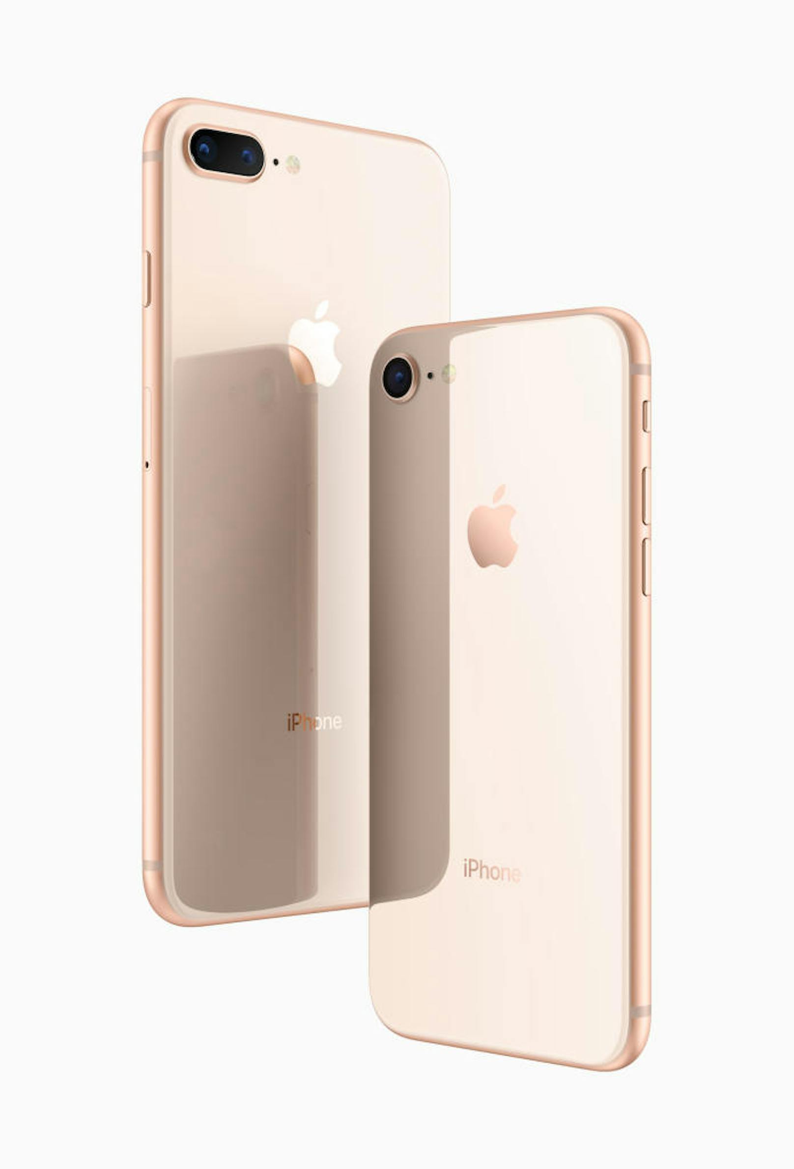 Die iPhone 8 Modelle konnten ab dem 15. September vorbestellt werden. Preisspanne: 799 Euro für das iPhone 8 mit 64 GB, 969 Euro für das iPhone 8 mit 256 GB, 909 Euro für das iPhone 8 Plus mit 64 GB, 1.079 Euro für das iPhone 8 Plus mit 256 GB.