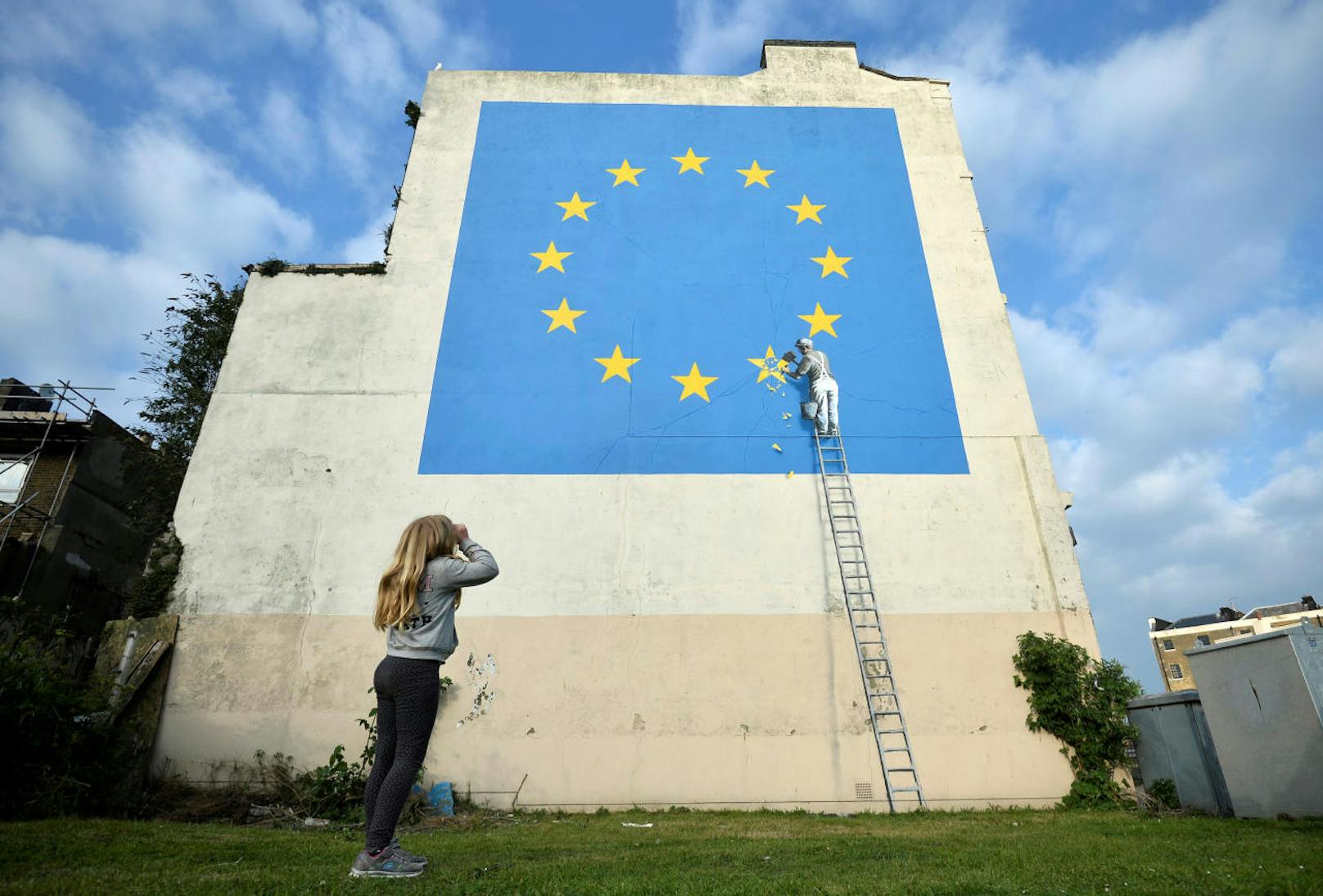 .... dass das Banksy-Wandbild enorm ist.