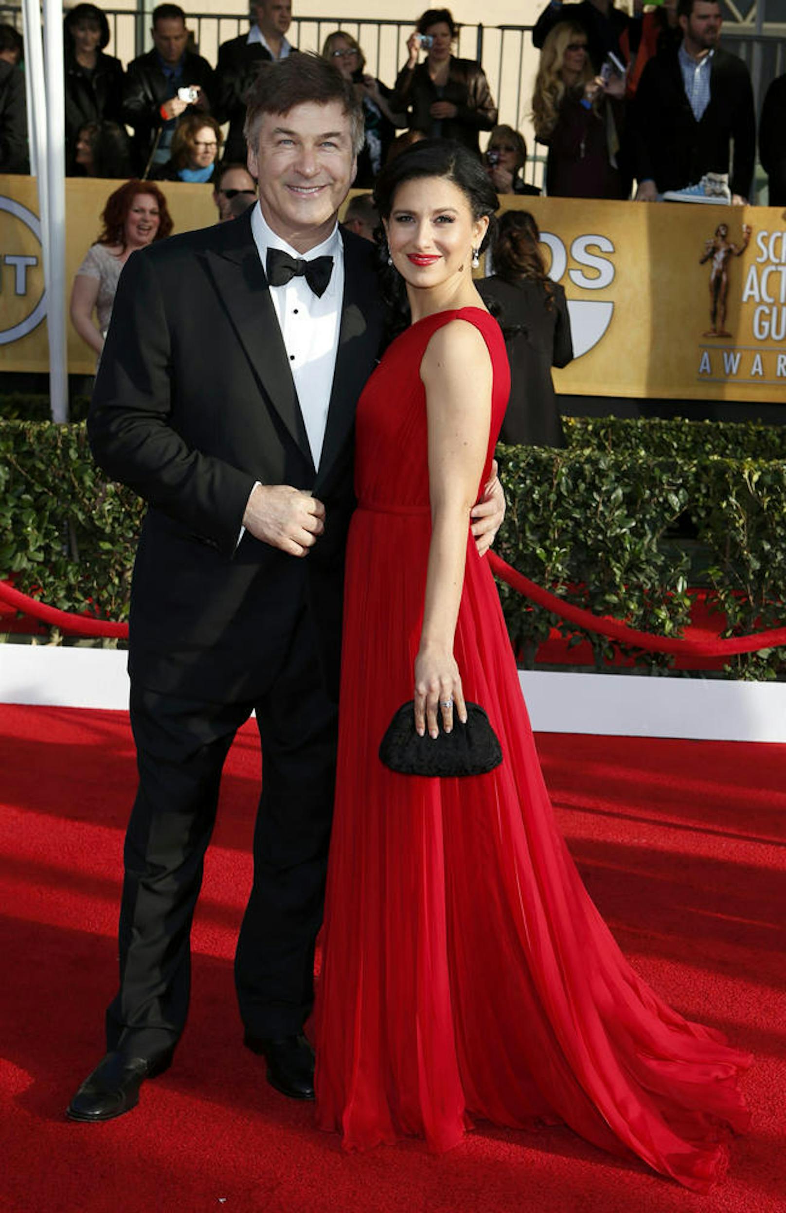 Alec Baldwin und Hilaria bei den 19. Screen Actors Guild Awards in Los Angeles, 2013.