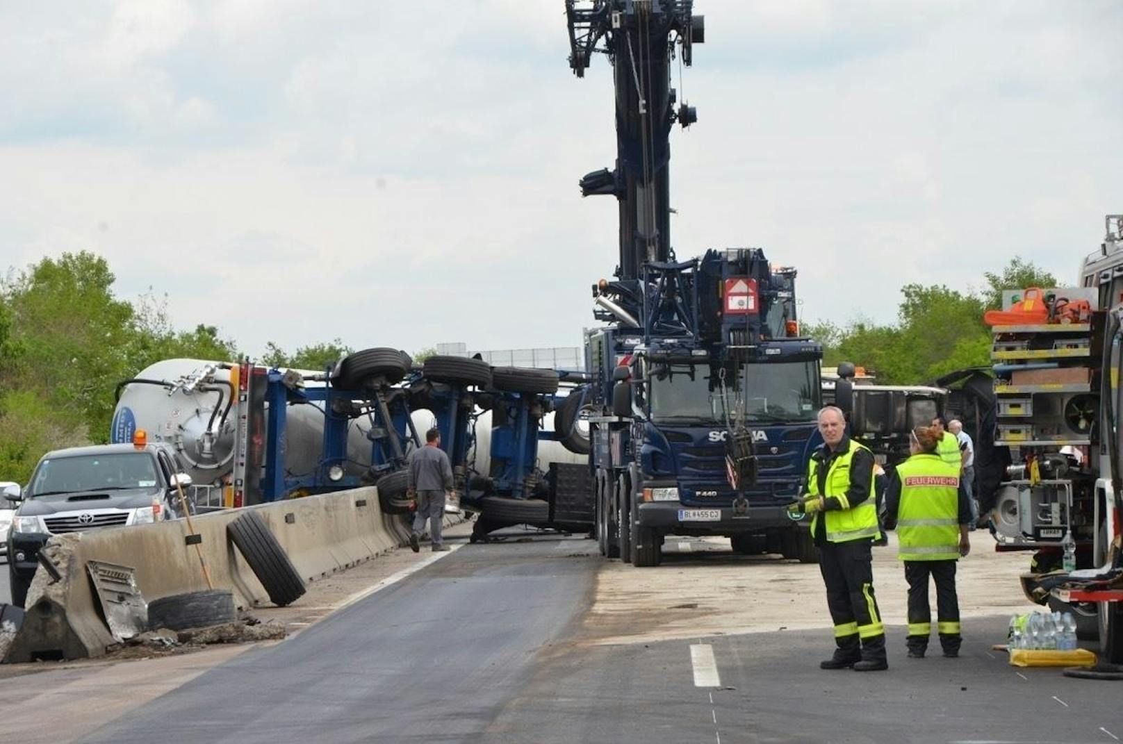 Lkw-Unfall auf der A4