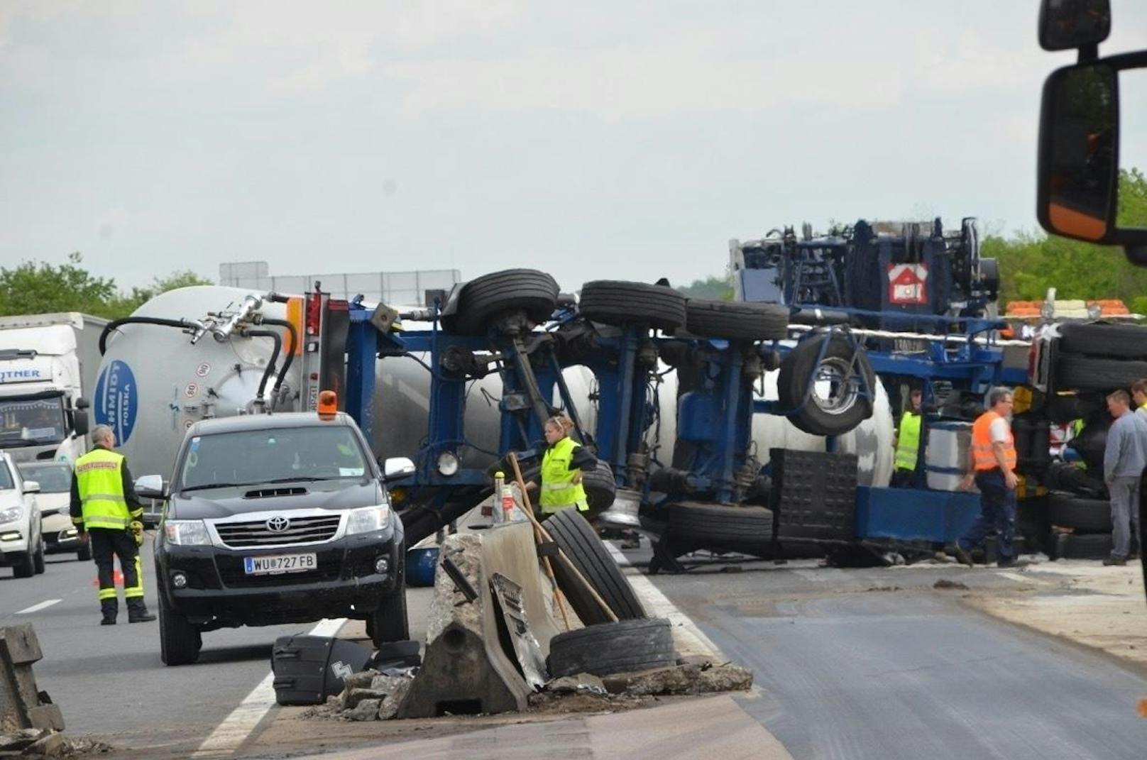 Lkw-Unfall auf der A4