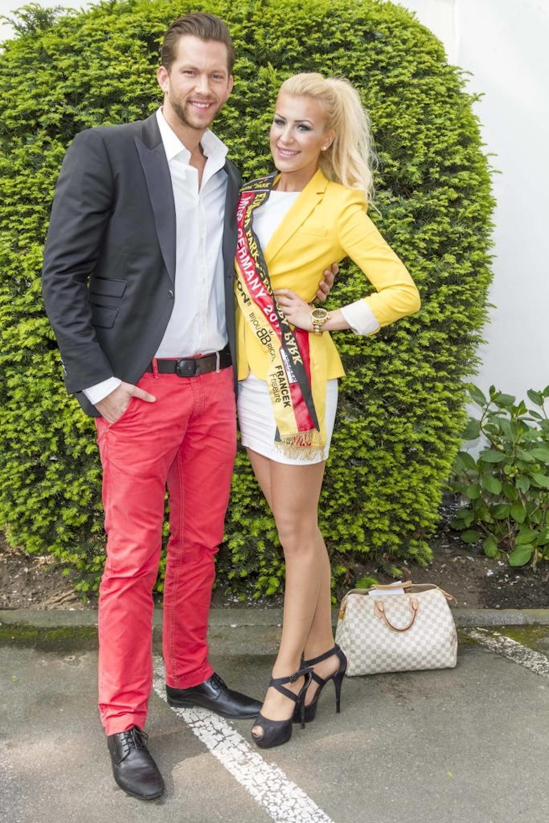 Oliver Sanne und Vivien Konca (Mr. und Mrs. Germany 2014), Renntag 2014