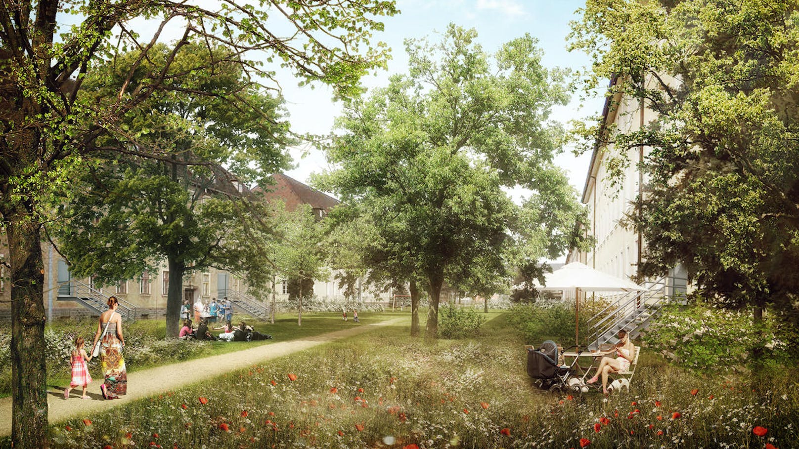 Erste Visualisierungen des geplanten Wohngebiets in Ebelsberg.