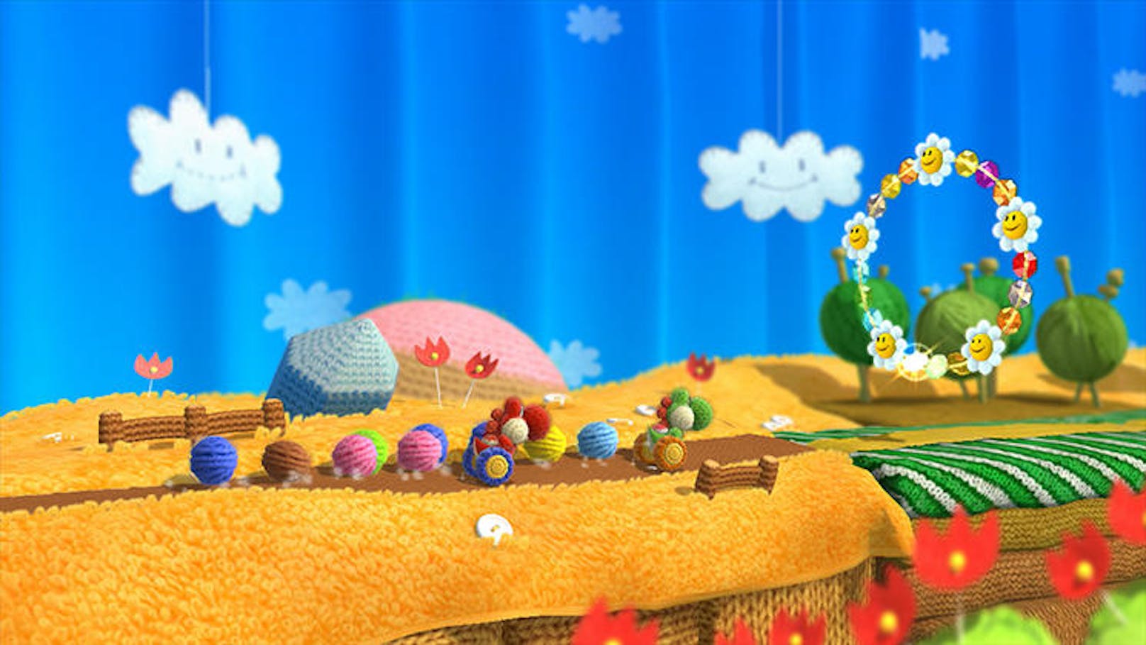 Und um die Frage im Titel zu beantworten: Ja, Yoshi's Wooly World ist ein Game, das mit den Super-Mario-Titeln mithalten kann und sie in punkto Grafik und Gameplay (momentan) schlägt.