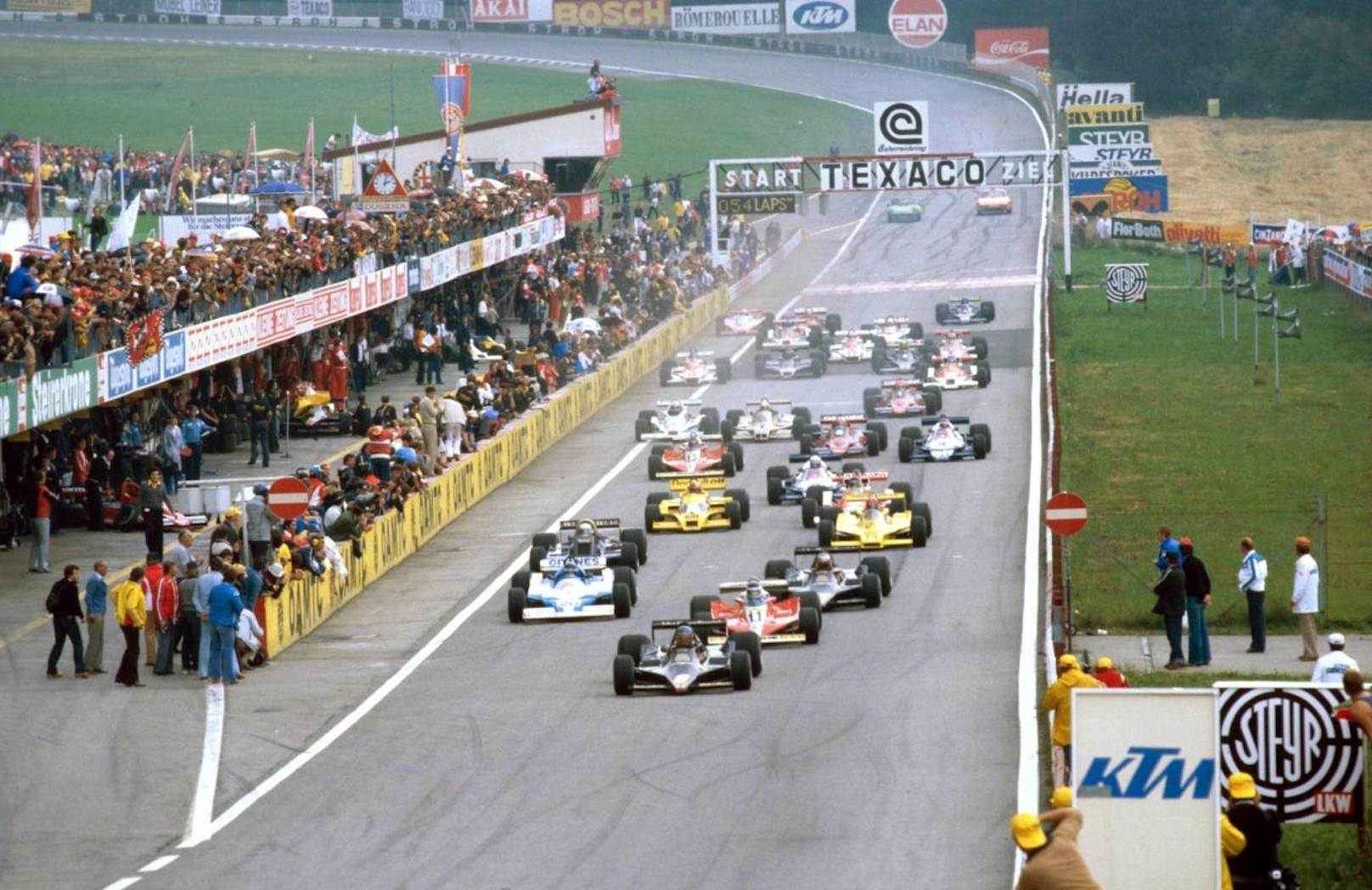 1978 holte Ronnie Peterso (SWE) auf Lotus-Ford seinen zweiten Sieg in Zeltweg. Vom Start weg lag der Schwede in Front. 
