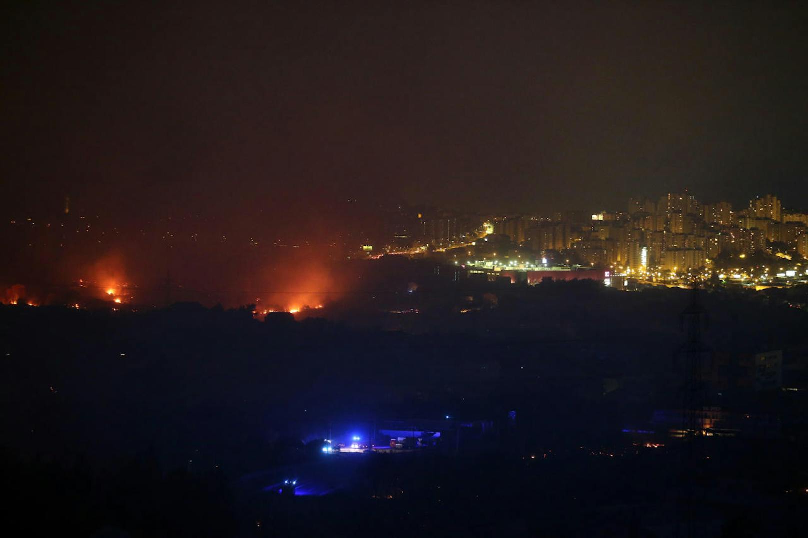 Die verheerenden Waldbrände in Kroatien haben Split erreicht