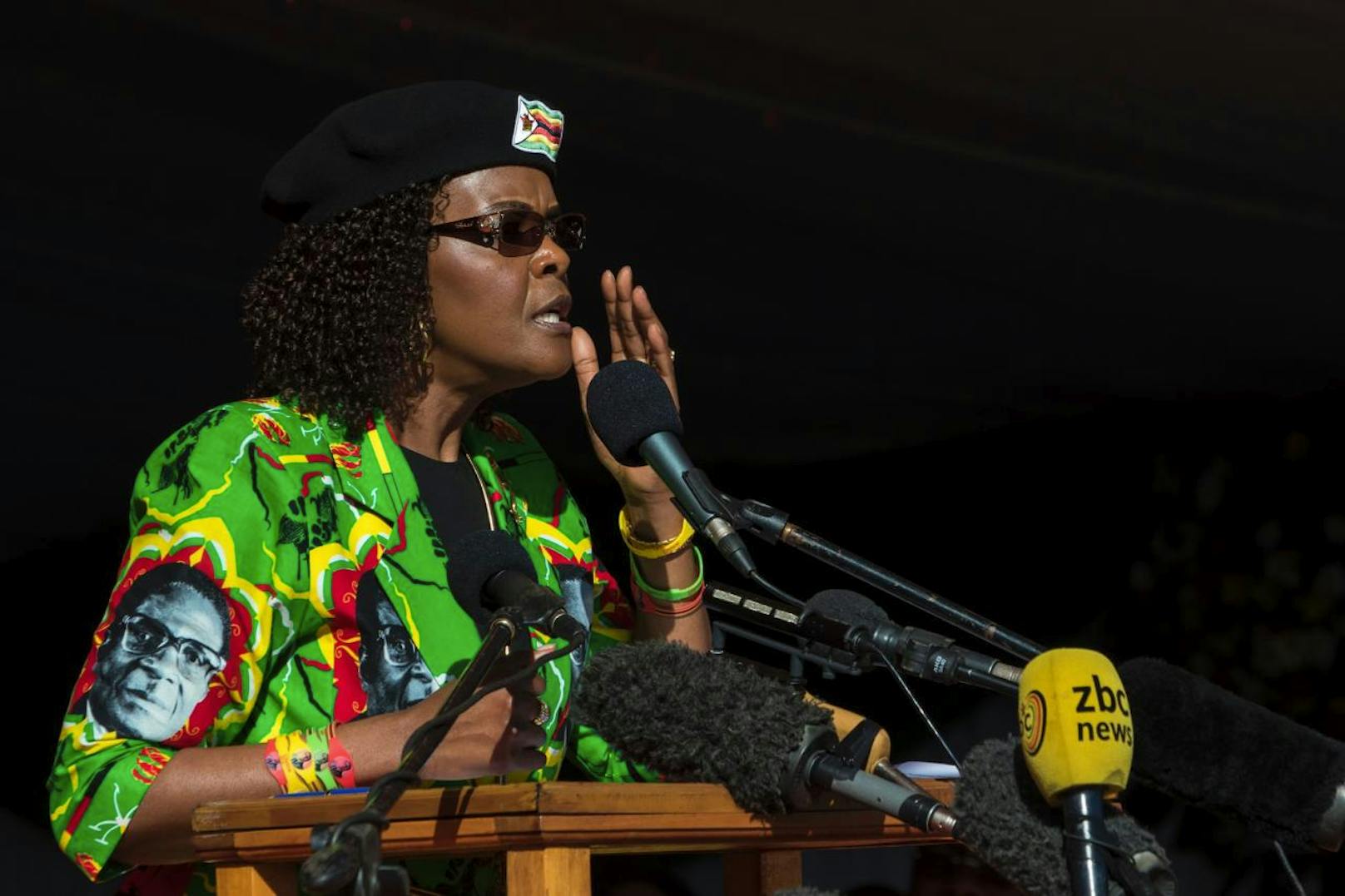 Harte Frau: Grace Mugabe (52) soll ein Model mit einem Verlängerungskabel verprügelt haben.