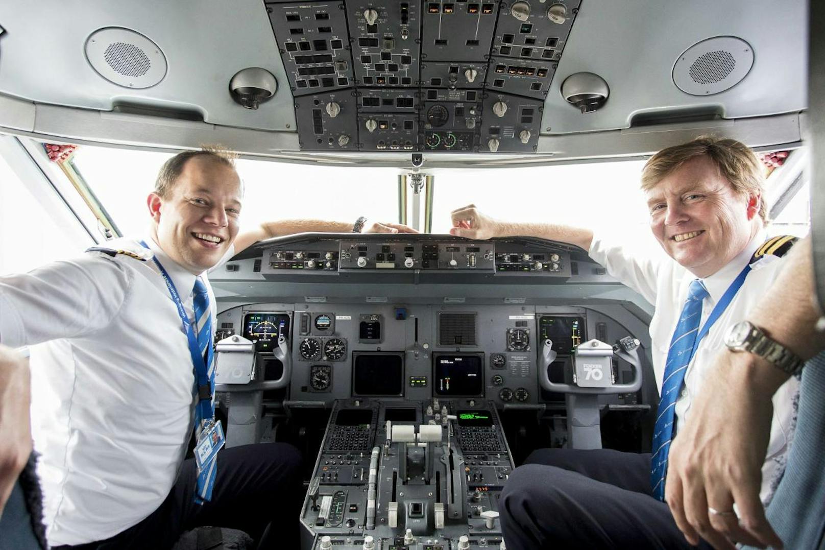 Niederländischer König fliegt heimlich als Pilot bei KLM