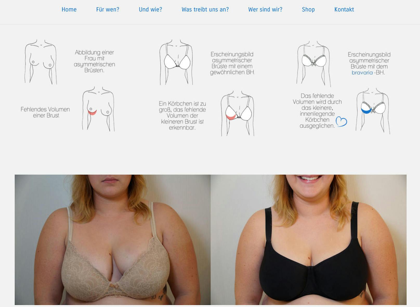Viele Frauen haben ungleich große Brüste - das ist normal und okay. Passende BH?s zu finden ist jedoch unmöglich. Bravaria will das jetzt ändern, mit dem ersten BH für asymmetrische Brüste.