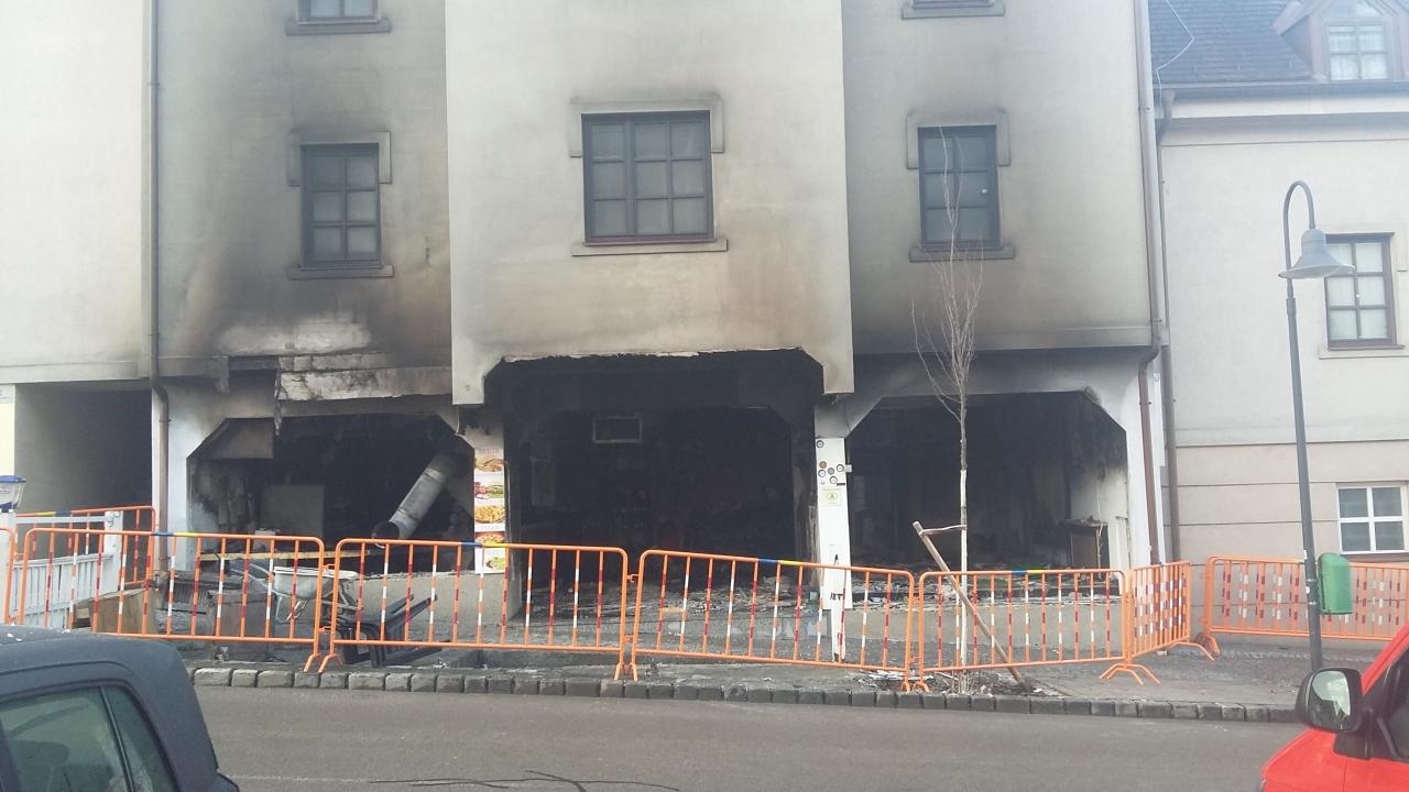 Die gesprengte Pizzeria in Hollabrunn (NÖ)