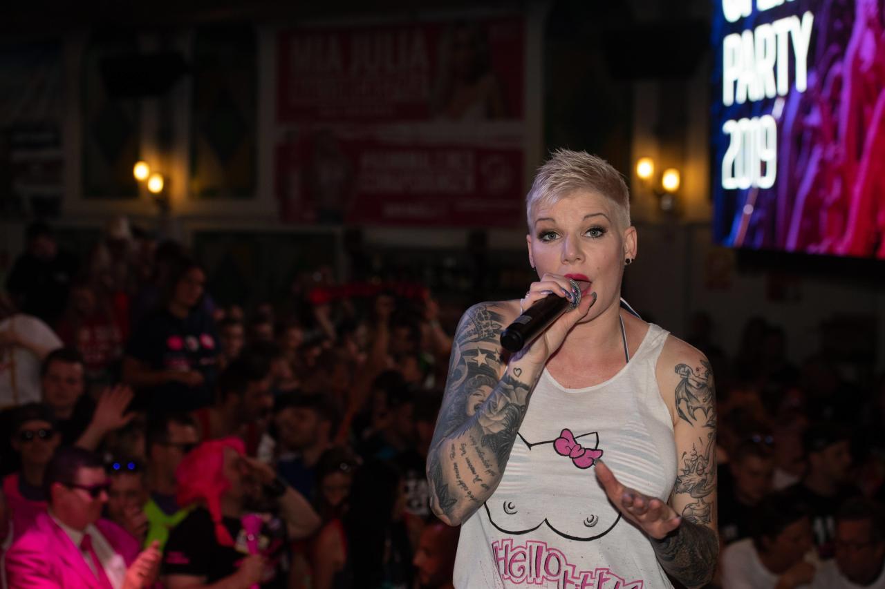 Melanie Müller beim Bierkönig Opening 2019 auf Mallorca