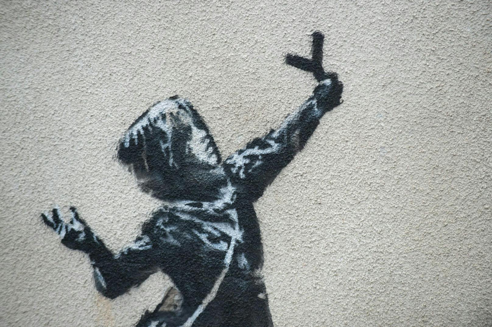 Banksys Valentinsgruß im Detail