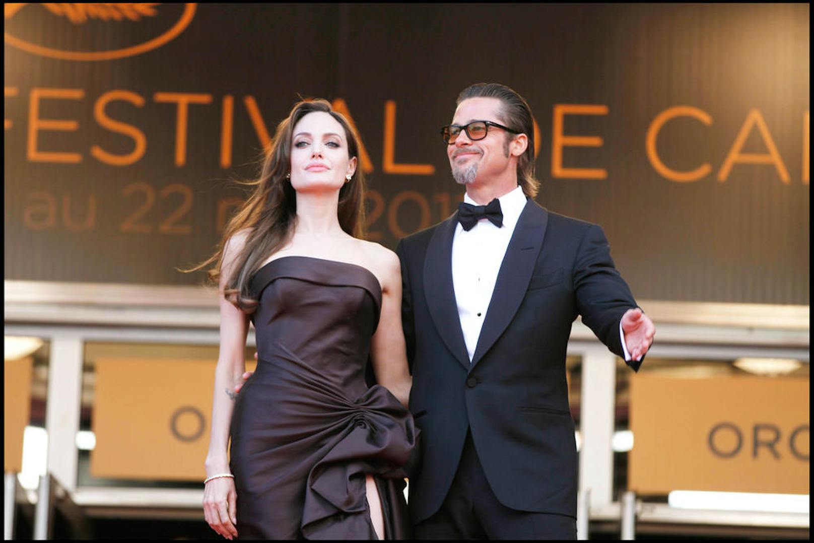 Am roten Teppich in Cannes und noch glücklich: Brad Pitt und Angelina Jolie
