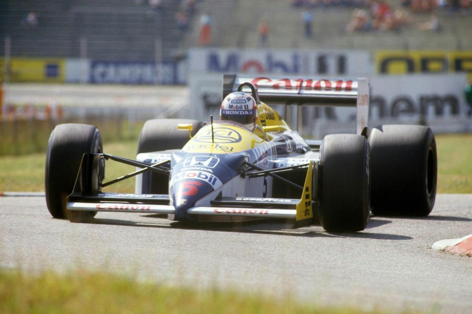 Den vorerst letzten Grand Prix auf dem alten Österreichring gewann Nigel Mansell 1987. Beim anschließenden Jubel auf der Ladefläche eines Pick Ups krachte der Brite mit dem Kopf gegen eine Eisenstange.