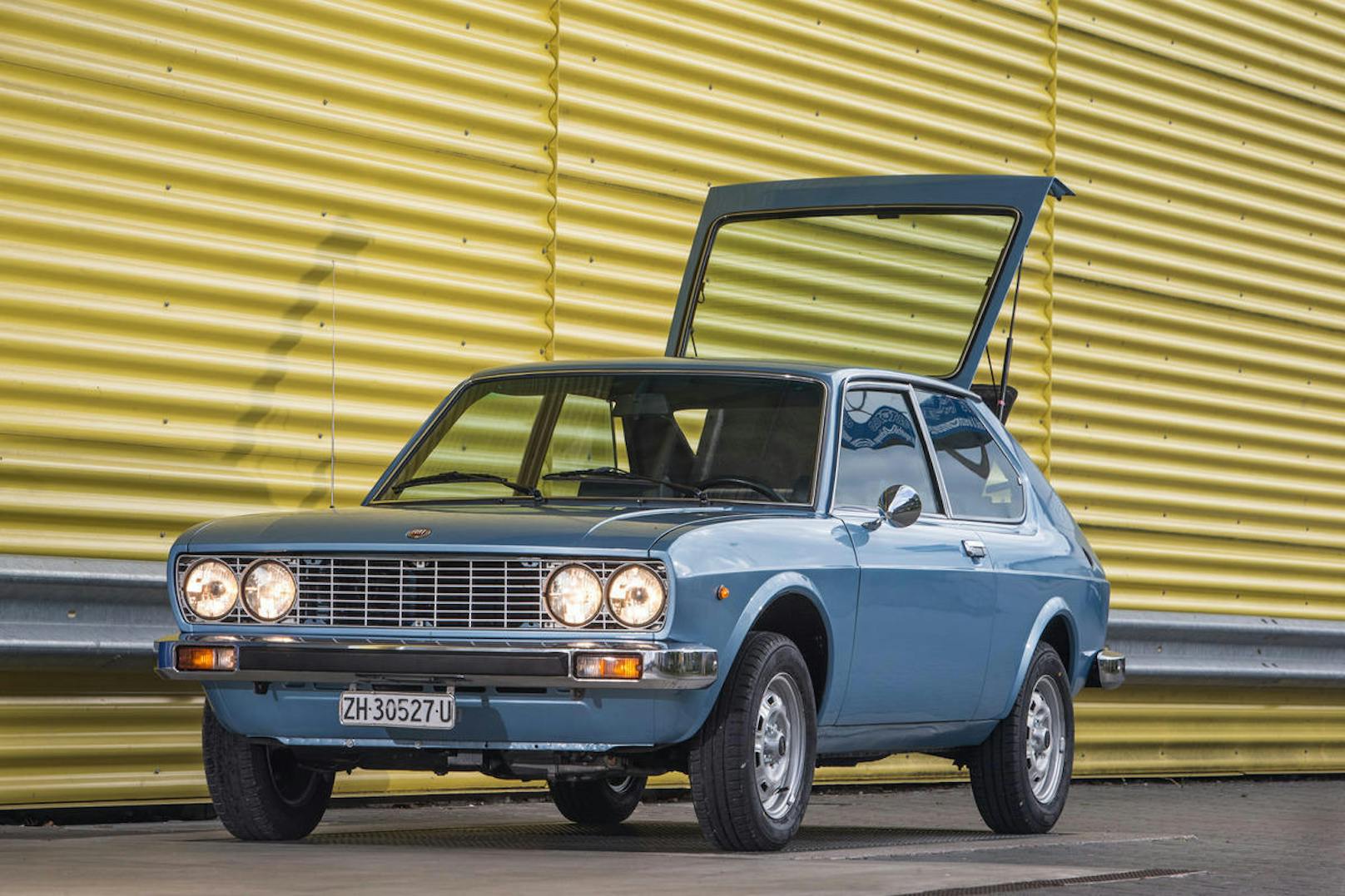 Ab 1975 offerierte der Fiat 128 als 3P Berlinetta drei Türen in Coupé-Form.
