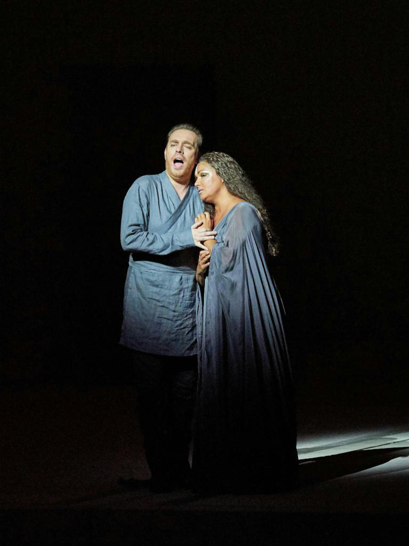 "Aida": Francesco Meli (Radames), Anna Netrebko (Aida)