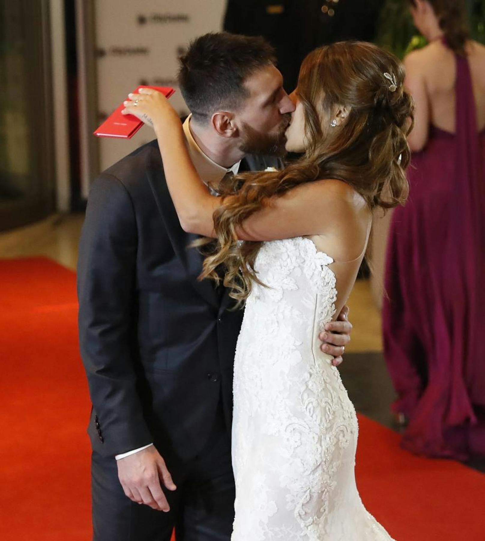 Lionel Messi und Antonella Rocuzzo in Rosario, Argentinien