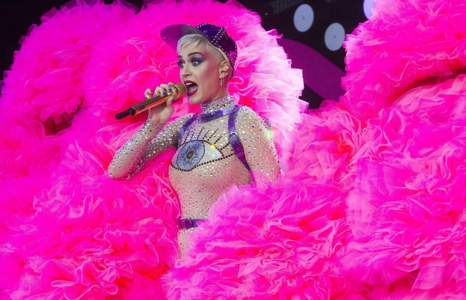 Katy Perry performte am Glastonbury Festival