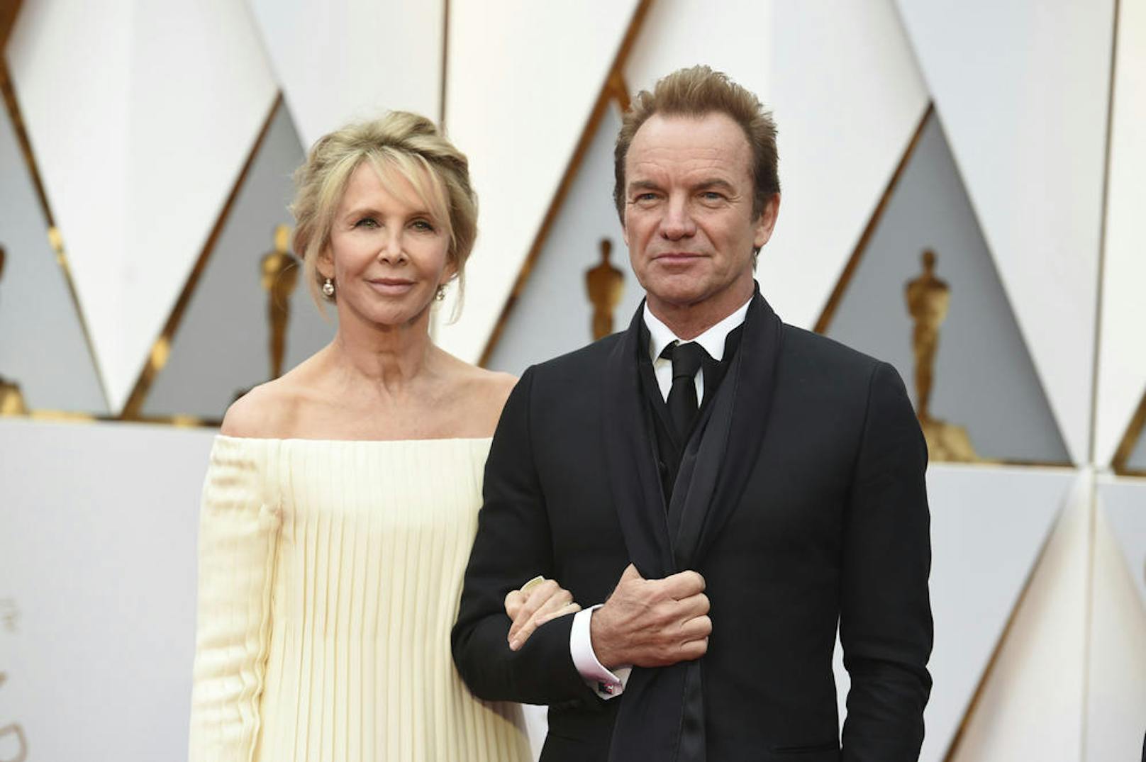 Sting mit Gattin Trudie Styles bei den Oscars.