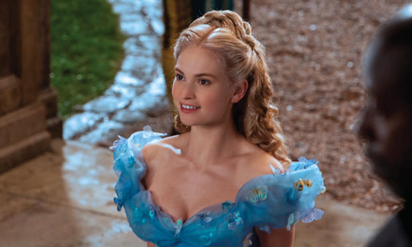 Lily James in "Cinderella"