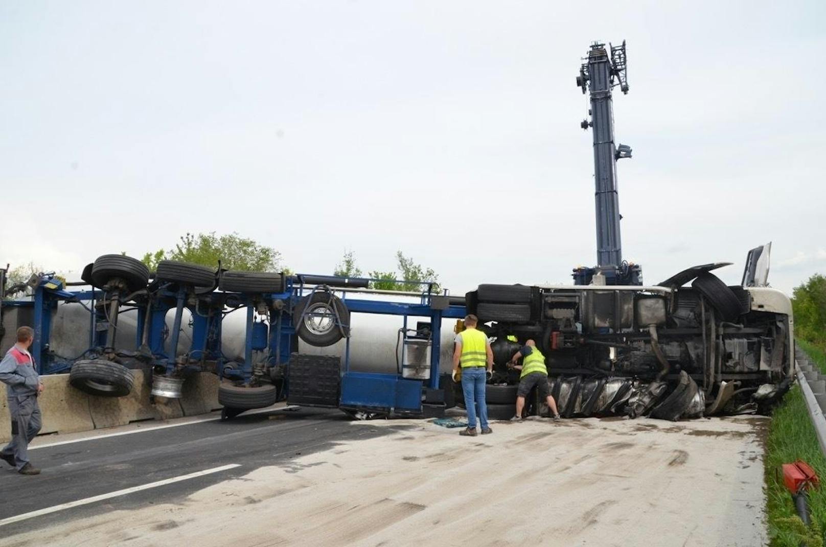 Lkw-Unfall auf der A4