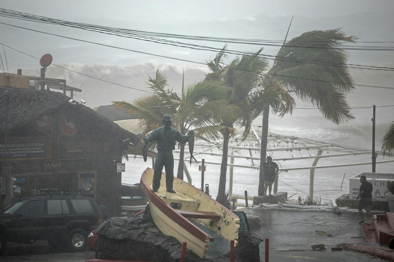 Der Tropensturm Lidia brachte Chaos nach Mexiko, hier zusehen Los Cabos.