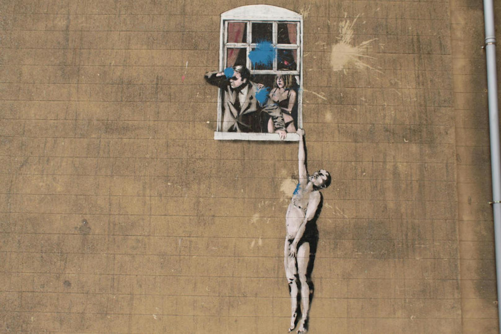 <b>BRISTOL, ENGLAND</b><br>
In Bristol haben sich schon viele Künstler ausgetobt. Berühmtester Sohn der Stadt ist mit Sicherheit der Street-Art-Großmeister Banksy.