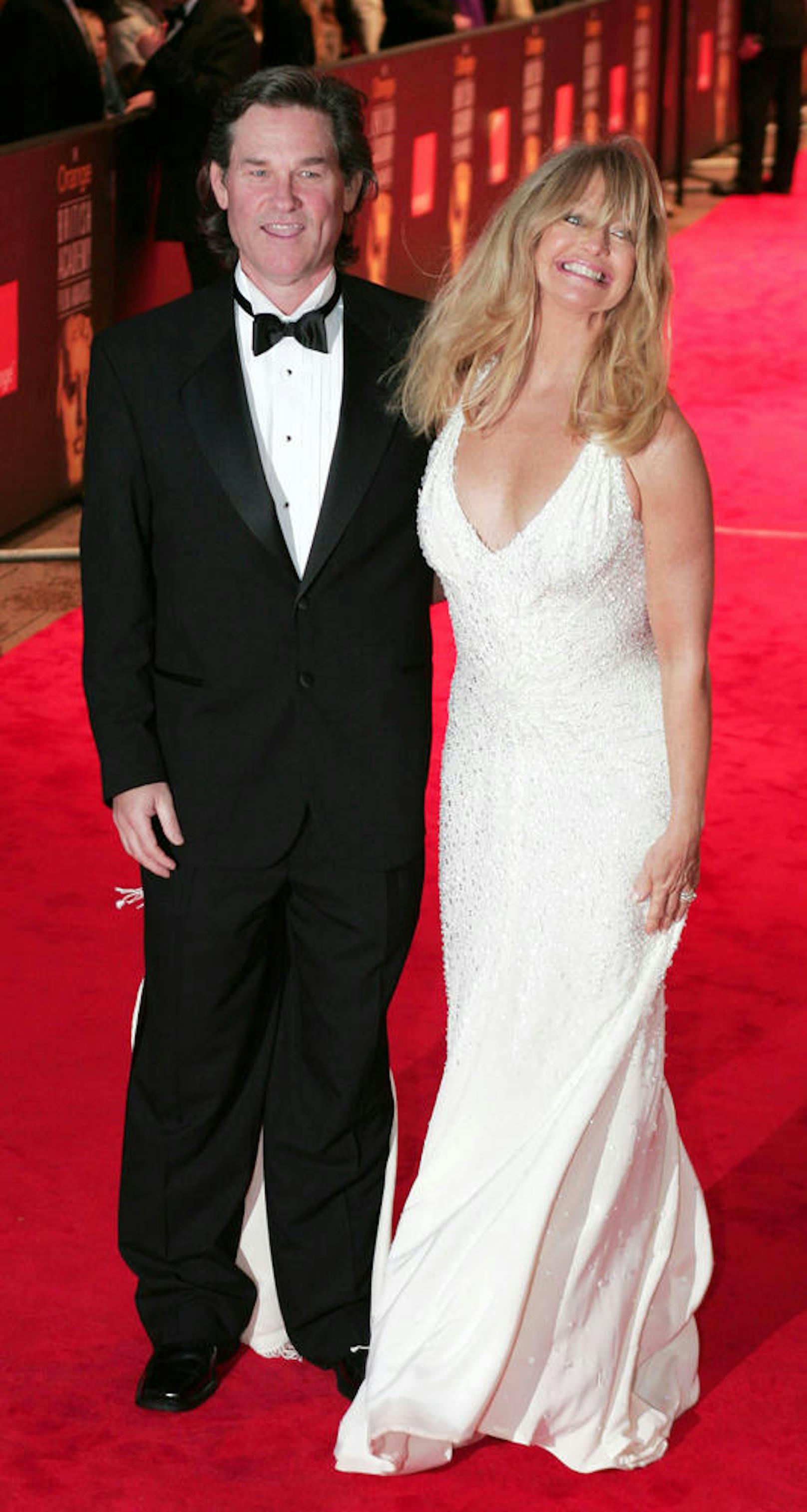 Kurt Russell und Goldie Hawn bei den BAFTA (British Academy of Film and Television Arts) Awards in London, 2005.