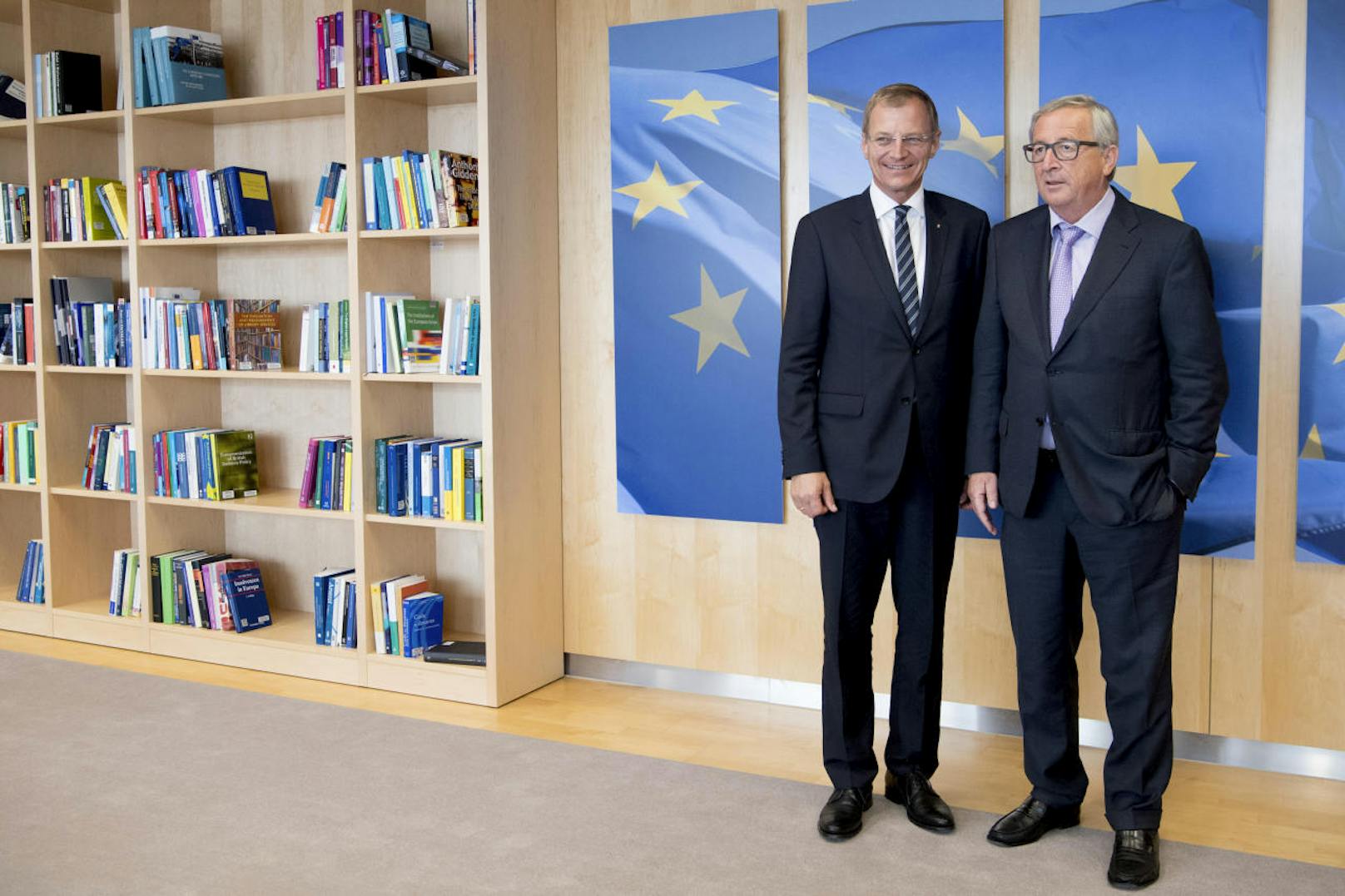 LH Thomas Stelzer und Kommissionspräsident Juncker
