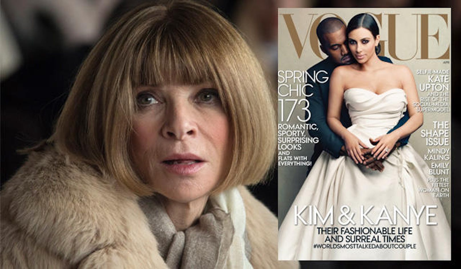 Anna Wintour sprach über Kimye am Cover der "Vogue".
