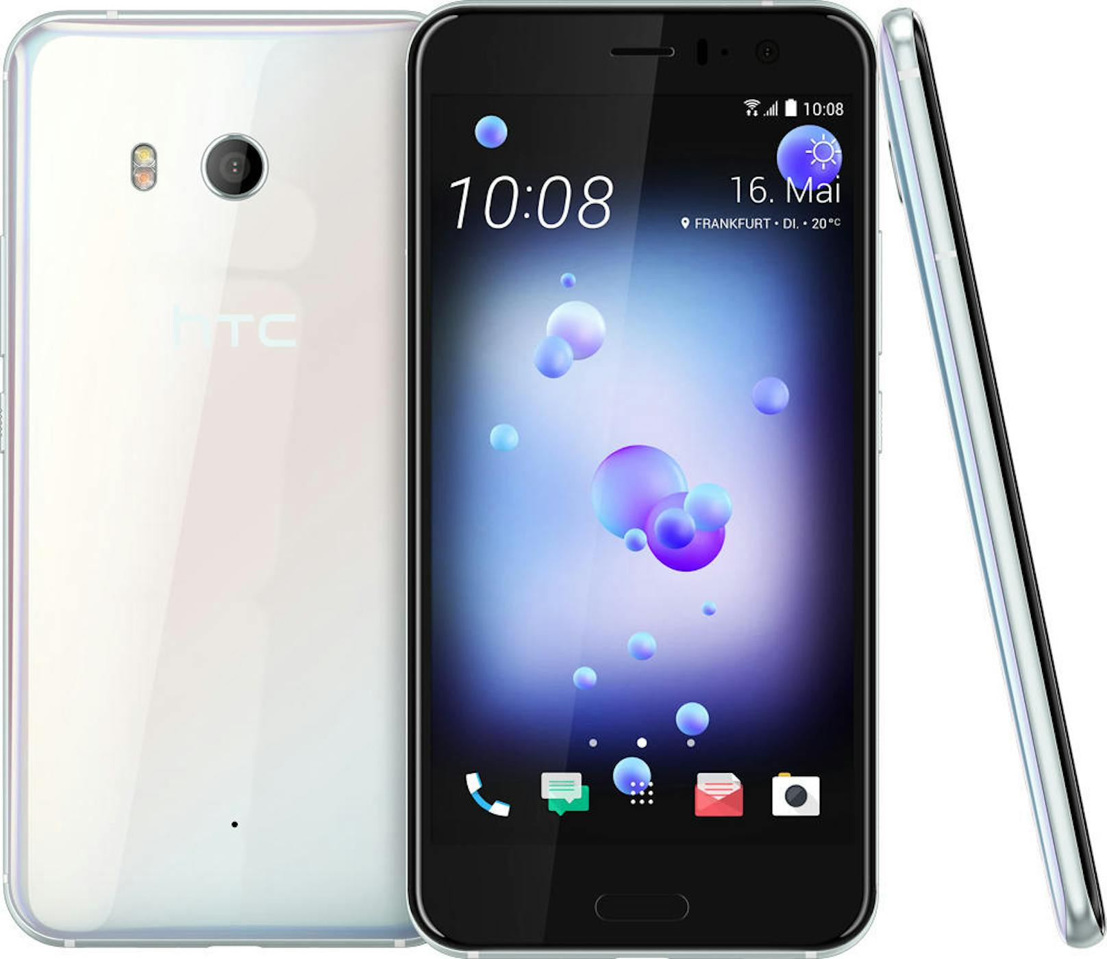 Das HTC U 11 in der Farbe Ice White