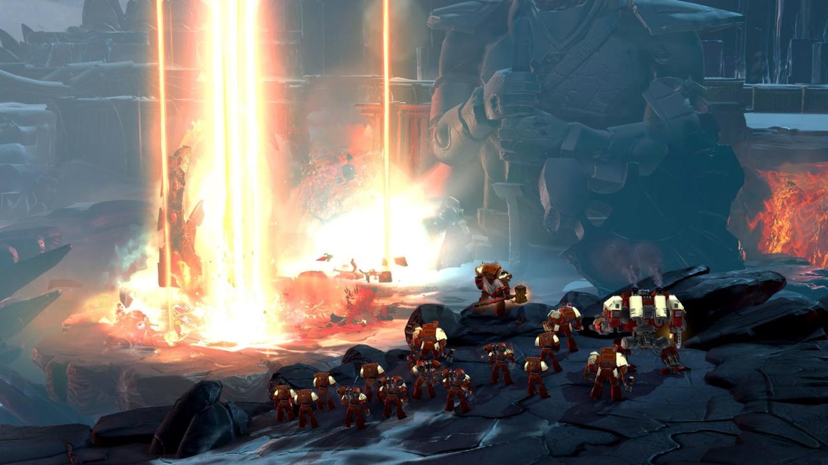 Vom Gameplay her verlässt Dawn of War III den Weg des Vorgängers und bietet wieder wie zu Serienbeginn riesige Schlachten und intensiven Basenbau. Aber keine Sorge: Überfordert sind auch Strategieanfänger nicht, auch wenn sich Profis deutlich leichter tun.