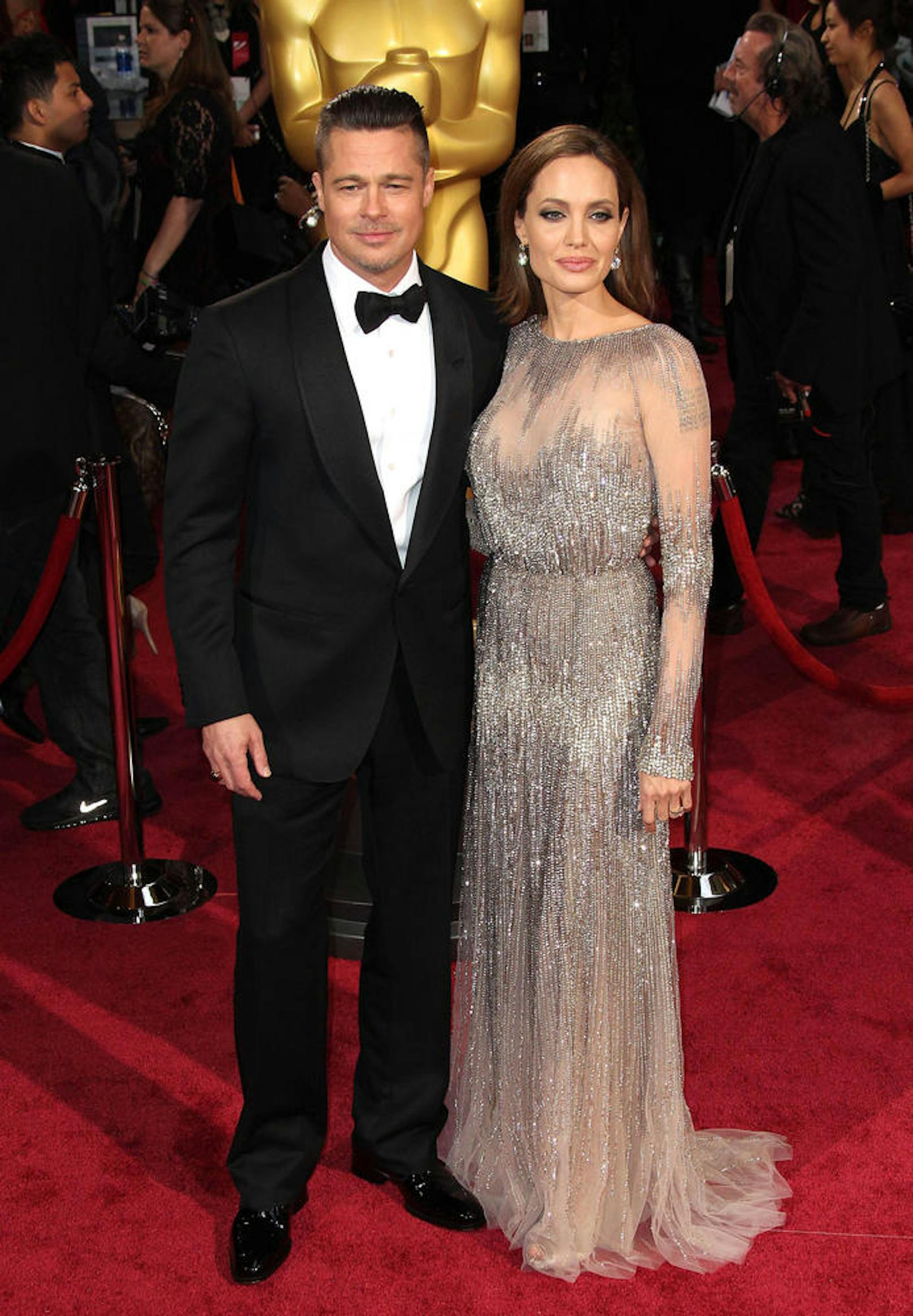 Brad Pitt und Angelina Jolie bei der Verleihung der 86. Academy Awards 2014.