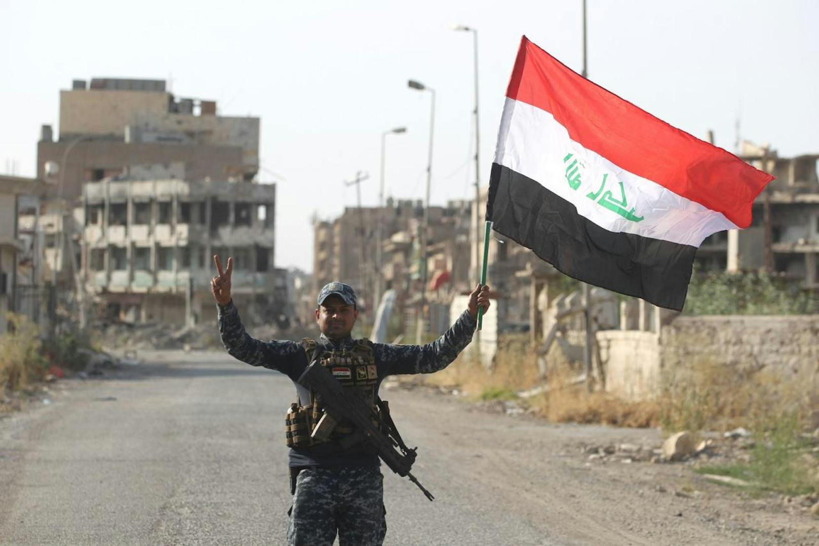 So ausgelassen feierten die Iraker ihren Sieg über den IS.