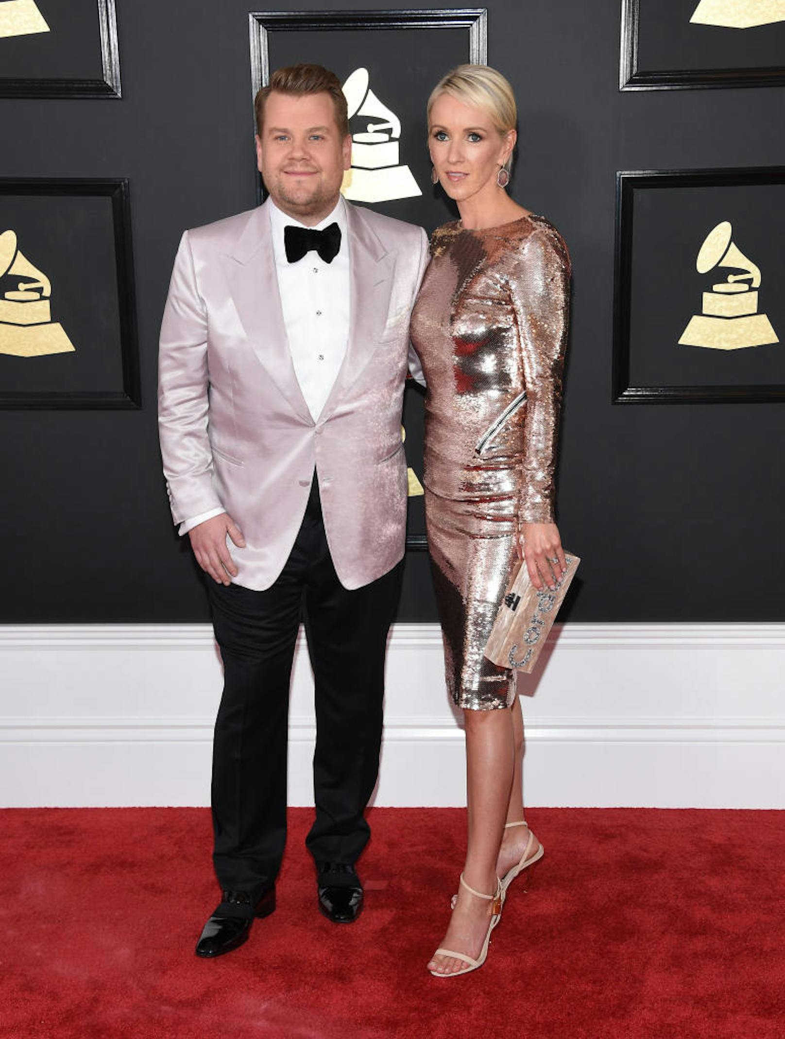 James Corden und Julia Carey bei den Grammy Awards 2017.