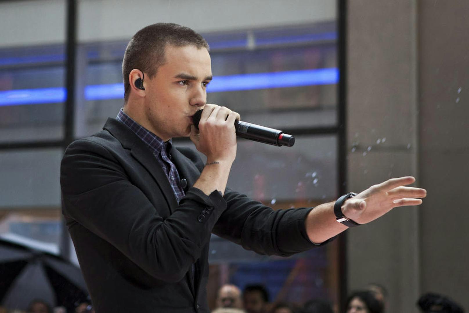 Liam Payne performt mit "One Direction" bei NBC's Today Show in New York, 2012.