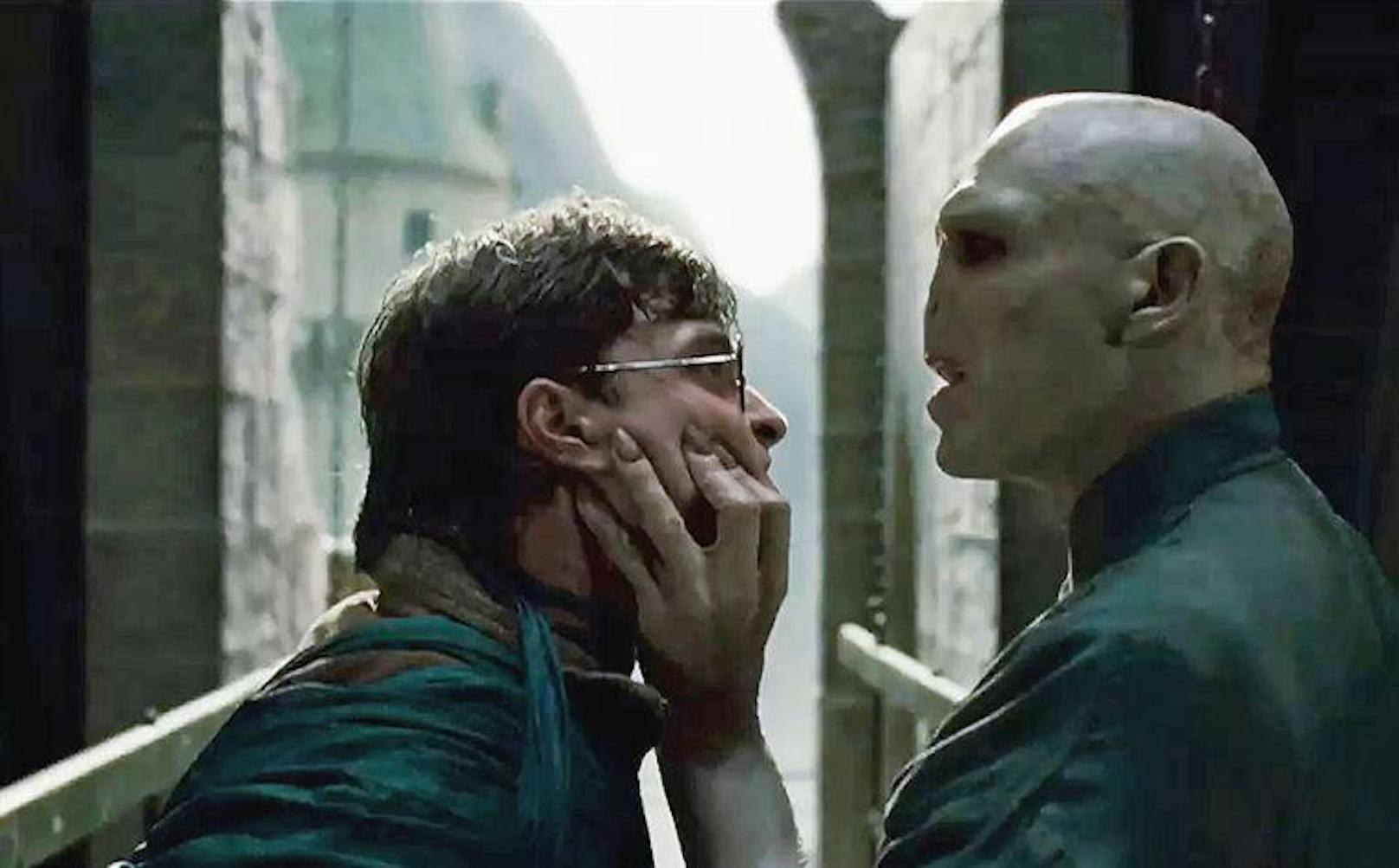 Daniel Radcliffe und Ralph Fiennes in "Harry Potter und die Heiligtümer des Todes"