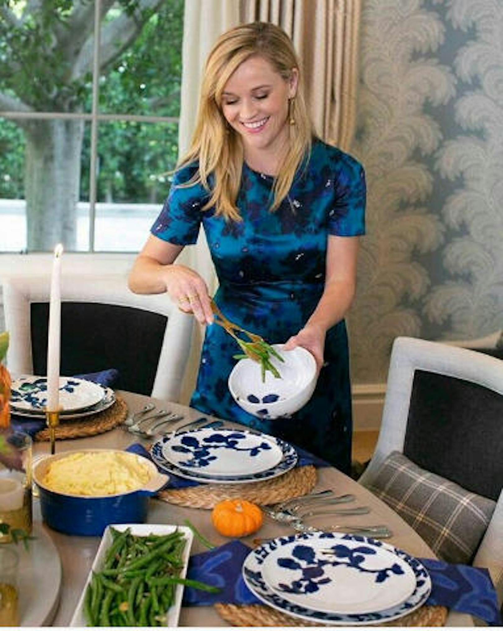 Reese Witherspoon kochte zu Thanksgiving selbst. Auch bei ihr gab's Truthahn.