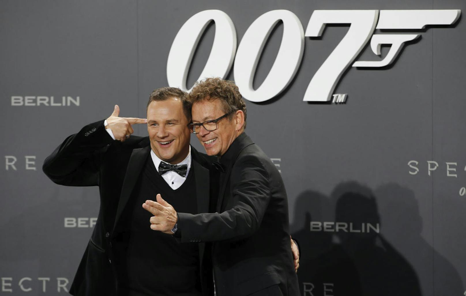 Guido Maria Kretschmer (l.) und Frank Mutters bei der Premiere von "Spectre", 2015