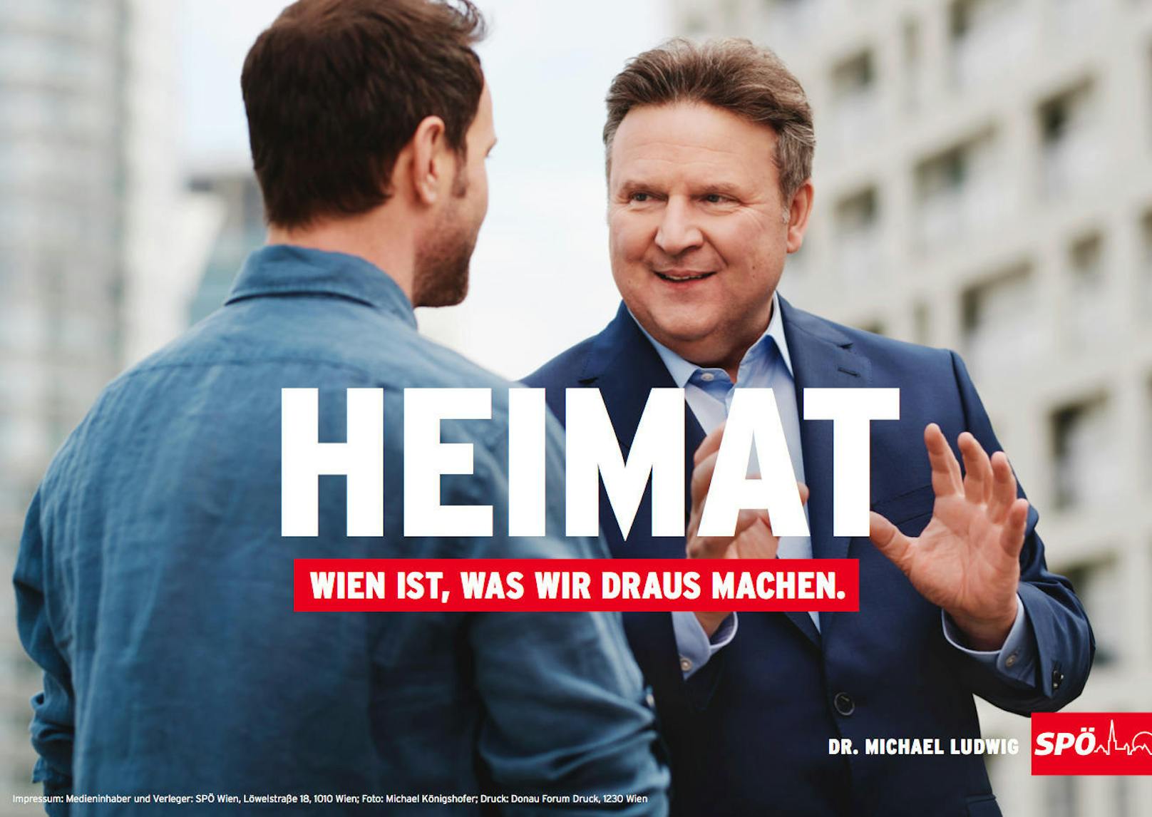 Ein drittes Thema: "Heimat". Hintergrund: In Wien leben 1,9 Millionen Menschen. Für Michael Ludwig ist Heimat "dort, wo man sich nicht erklären muss".