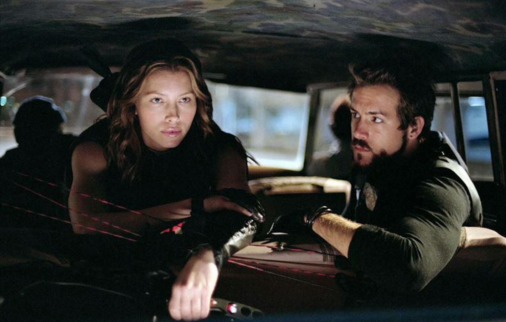 Jessica Biel und Ryan Reynolds in "Blade: Trinity"