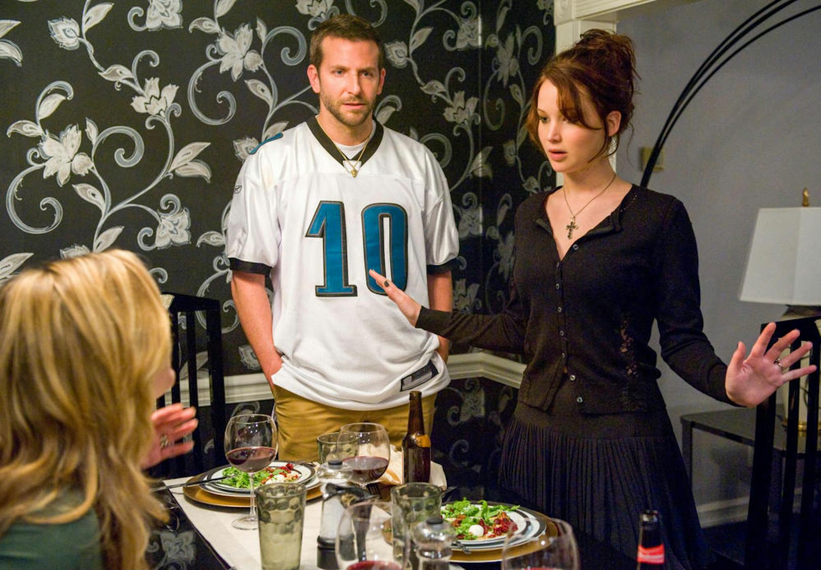 Bradley Cooper und Jennifer Lawrence in "Silver Linings".