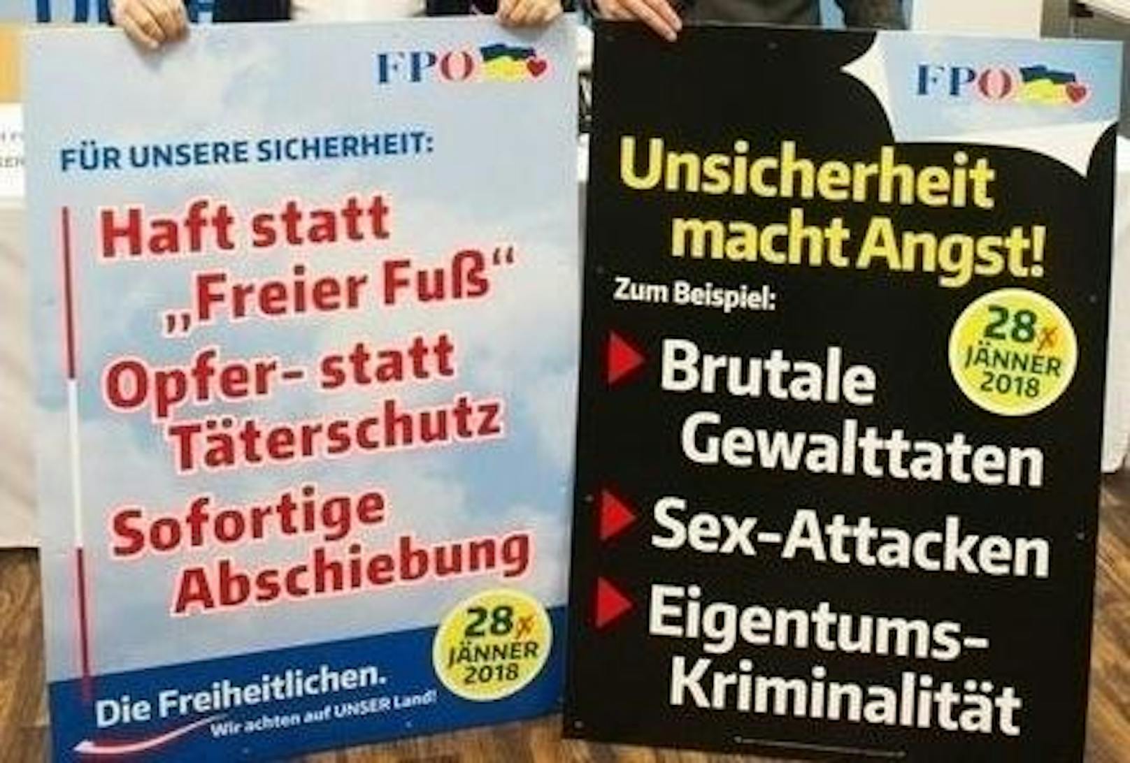 So wirbt die FPÖ Niederösterreich um die Wählergunst.