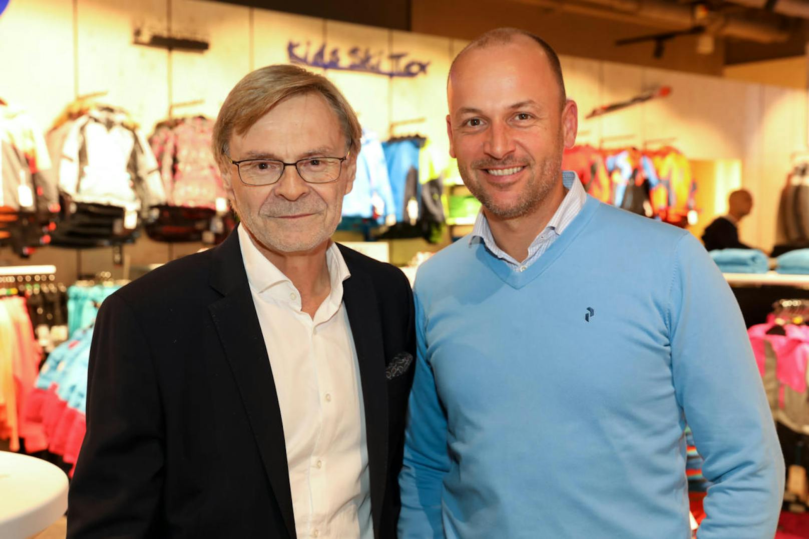 Intersport-Chef Andreas Führer und Golfer Niki Zitny
