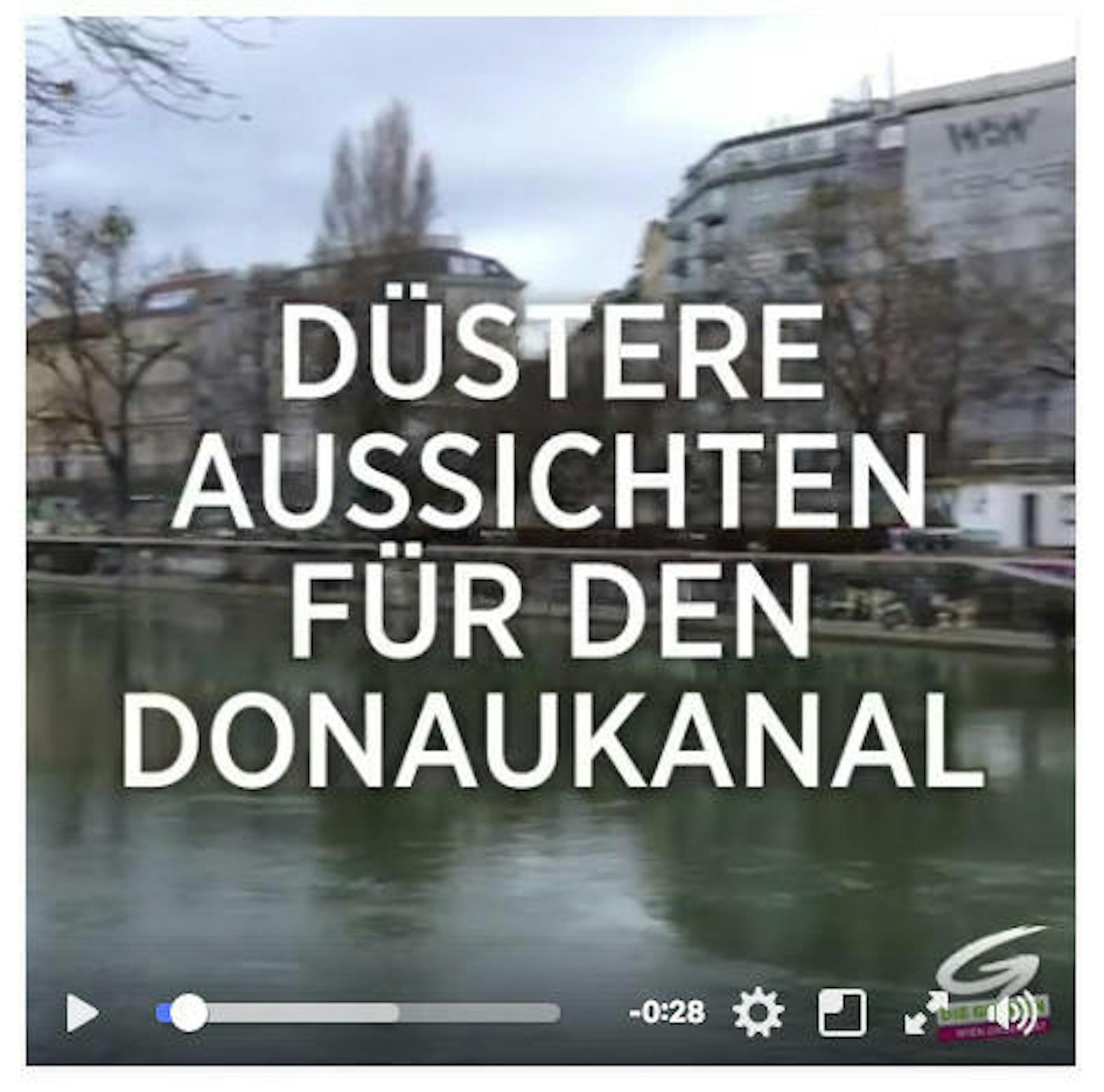 Die Grünen sehen "Düstere Aussichten" für den Wiener Donaukanal. (c) Grüne Wien