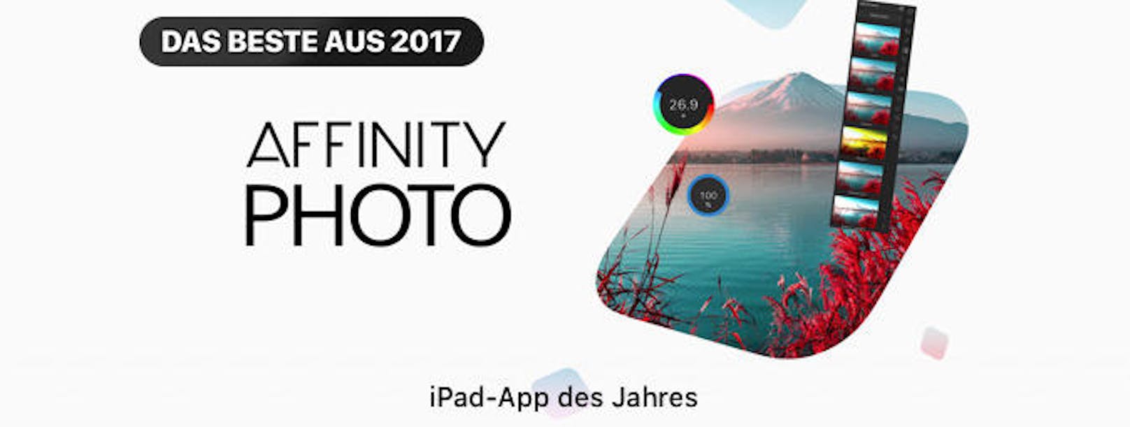 ... und für das iPad die Fotobearbeitungs-App "Affinity Photo".