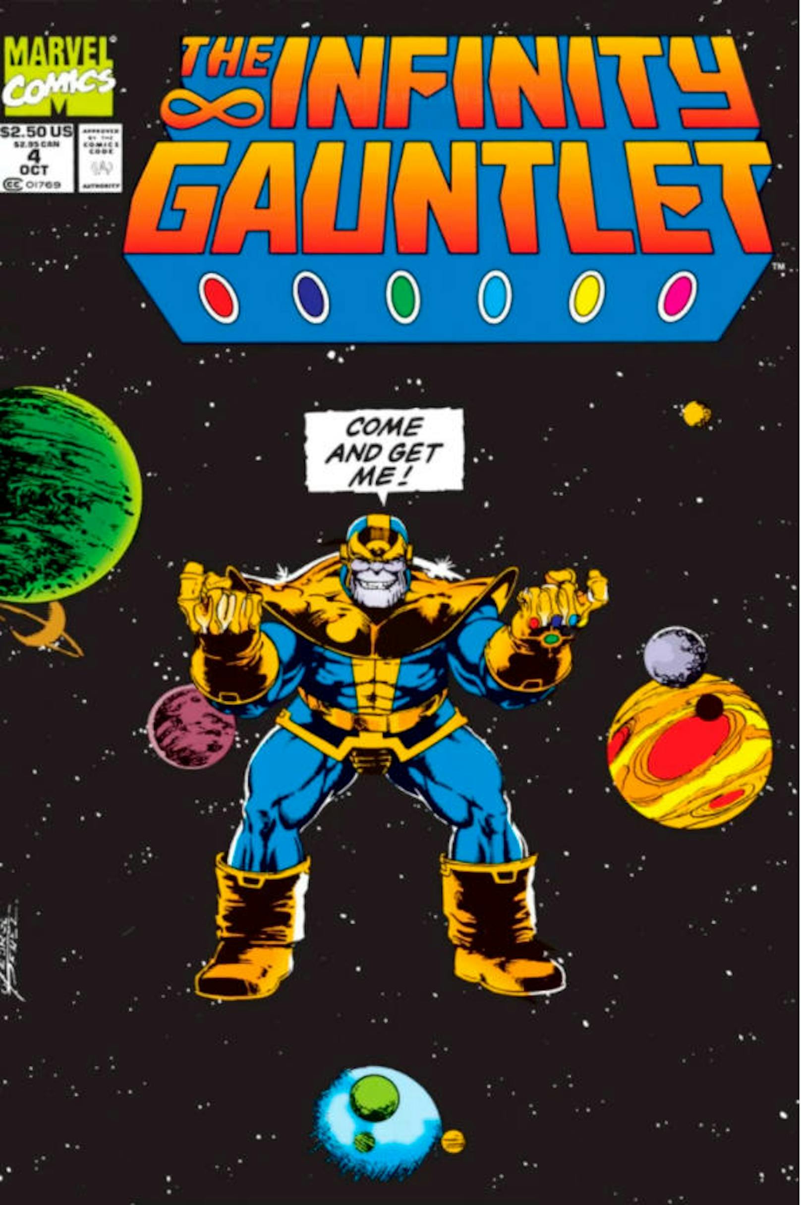 ... und so in der Comicvorlage "Infinity Gauntlet".