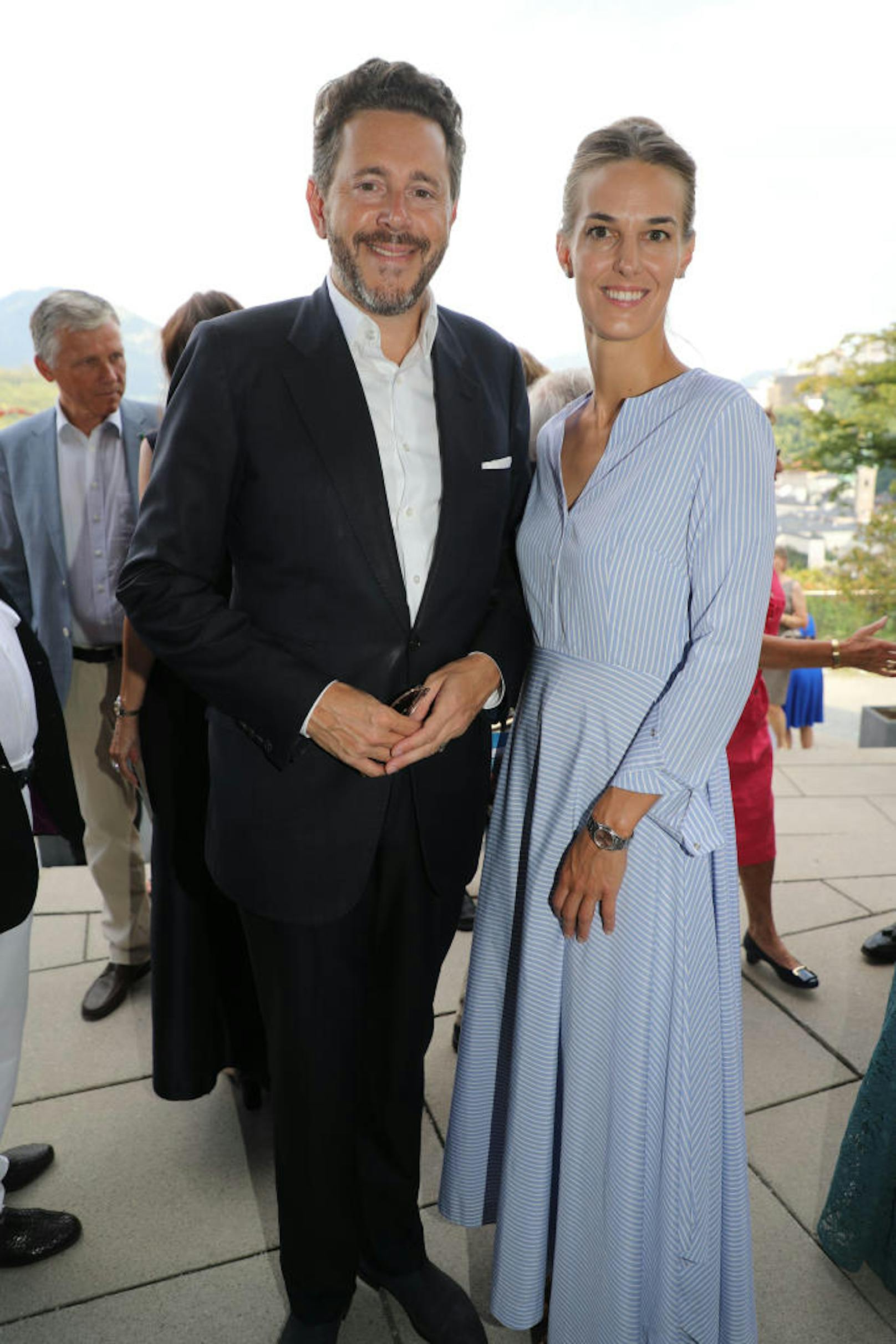 Wirtschaftskammerpräsident Harald Mahrer mit Ehefrau Andrea Samonigg-Mahrer